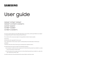 Handleiding Samsung S27D800UAU LED monitor