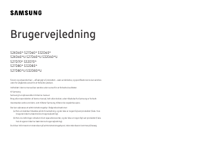 Brugsanvisning Samsung S27D800UAU LED-skærm