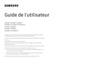 Mode d’emploi Samsung S27D800UAU Moniteur LED
