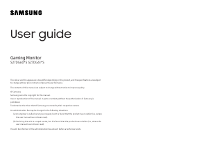 Handleiding Samsung S27DG602SU LED monitor
