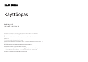 Käyttöohje Samsung S27DG602SU LED-näyttö