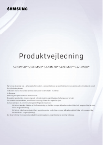 Brugsanvisning Samsung S27DM502EU LED-skærm