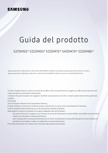Manuale Samsung S32DM702UU Monitor LED