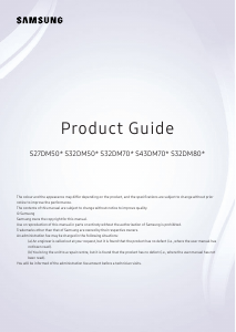 Handleiding Samsung S32DM801UU LED monitor