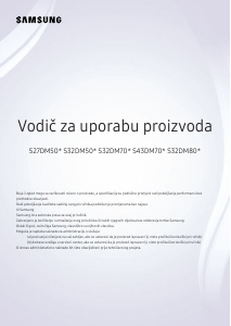 Priručnik Samsung S32DM801UU LED zaslon