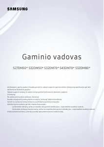 Vadovas Samsung S32DM801UU LED monitorius