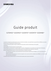 Mode d’emploi Samsung S32DM801UU Moniteur LED