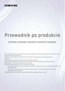 Instrukcja Samsung S32DM801UU Monitor LED