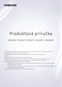 Návod Samsung S32DM801UU LED monitor