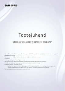 Kasutusjuhend Samsung S34DG850SU LED-kuvar