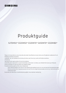 Bruksanvisning Samsung S43DM702UU LED skärm