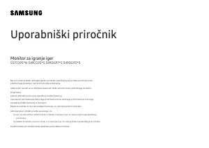 Priročnik Samsung S49DG934SU LED-zaslon