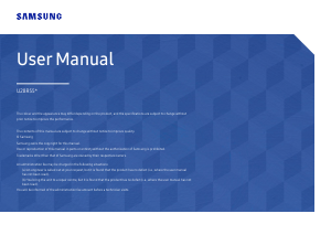 Handleiding Samsung U28R550UQP LED monitor