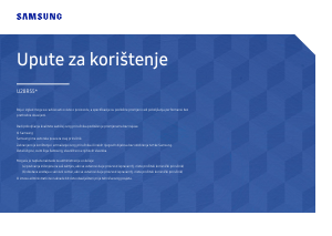 Priručnik Samsung U28R550UQP LED zaslon