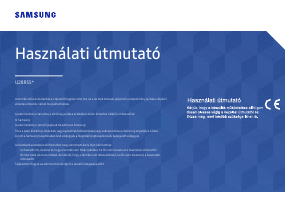 Használati útmutató Samsung U28R550UQP LED-es monitor
