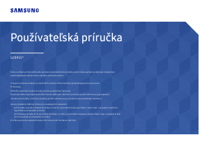 Návod Samsung U28R550UQP LED monitor