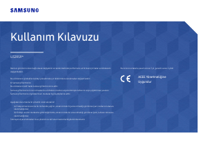 Kullanım kılavuzu Samsung U32R590CWP LED ekran