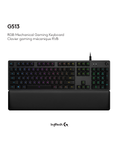 Manual de uso Logitech G513 Teclado