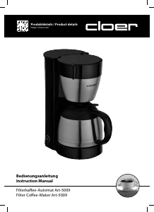 Manuale Cloer 5009 Macchina da caffè