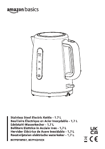 Manuale AmazonBasics B07PDYW9D7 Bollitore