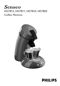 Bedienungsanleitung Philips HD7812 Senseo Kaffeemaschine