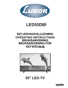 Brugsanvisning Luxor LED55DBi LED TV