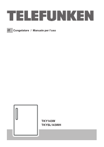 Manuale Telefunken TKY143W Congelatore