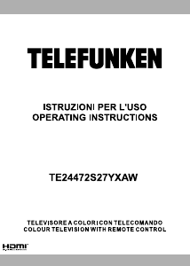 Manual Telefunken TE24472S27YXAW LED Television