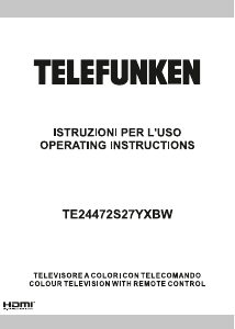 Manual Telefunken TE24472S27YXBW LED Television