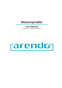 Manuale Arendo 305595 Macchina dell'acqua
