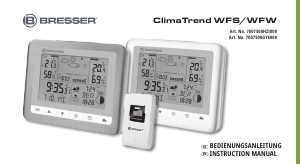 Handleiding Bresser 7007500GYE000 ClimaTrend Weerstation