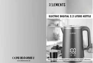 Manual KB Elements ELK224KG Kettle