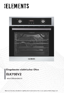 Bedienungsanleitung KB Elements ELK70EV2 Backofen