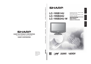 Handleiding Sharp LC-19SB24U-W LCD televisie