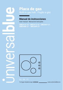 Handleiding universalblue UBE2414-22 Kookplaat