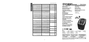 Руководство First Austria FA-5152-2 Хлебопечка