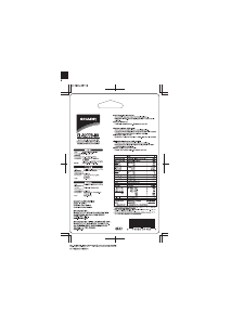 Manual de uso Sharp EL-R277B-BK Calculadora