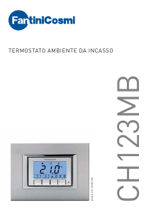 Manuale Fantini Cosmi CH123MB Termostato