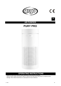 Handleiding Argo Pury Pro Luchtreiniger