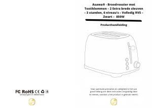 Handleiding Asawa Retro Broodrooster