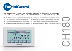 Manual Fantini Cosmi CH180 Intellicomfort Termostat
