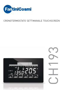 Manuale Fantini Cosmi CH193 Intellitouch Termostato
