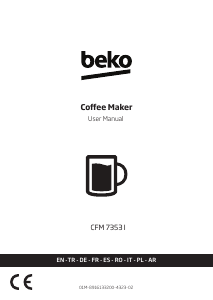 Manual BEKO CFM 7353 I Cafetieră