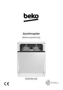 Bedienungsanleitung BEKO BG840EXUB Geschirrspüler
