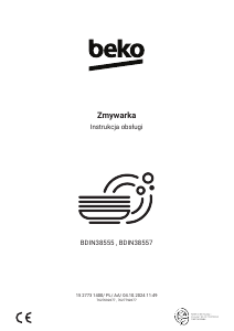 Instrukcja BEKO BDIN38557 Zmywarka