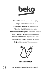 Mode d’emploi BEKO RFSA240M41SN Congélateur