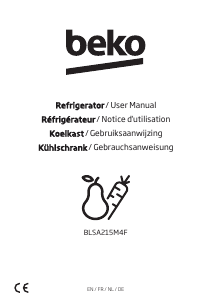 Mode d’emploi BEKO BLSA215M4F Réfrigérateur combiné