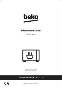 Brugsanvisning BEKO MCF 26310 BAF Mikroovn