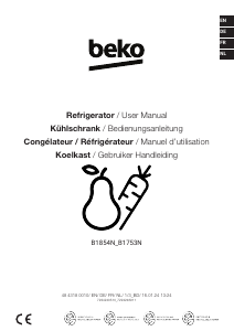 Bedienungsanleitung BEKO B1854N Kühlschrank