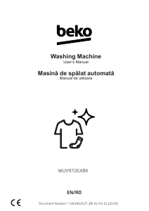 Manual BEKO WUV9726XBA Washing Machine